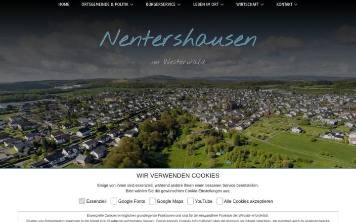 Website-Vorschau: Gemeinde Nentershausen