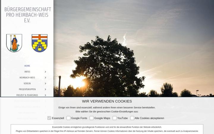 Website-Vorschau: Pro Heimbach-Weis