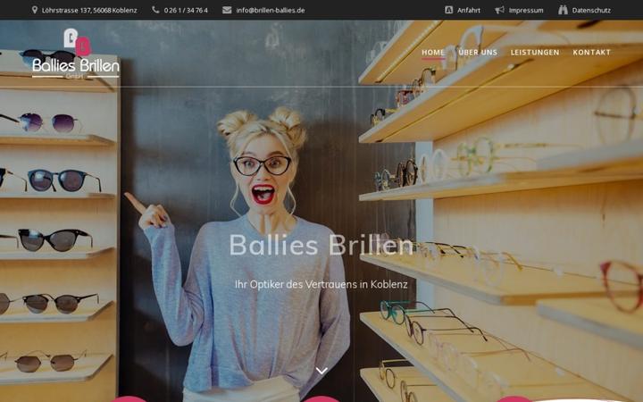 Website-Vorschau: Brillen Ballies