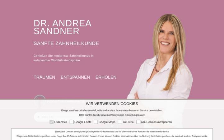 Website-Vorschau: Zahnärztin Dr. Sandner
