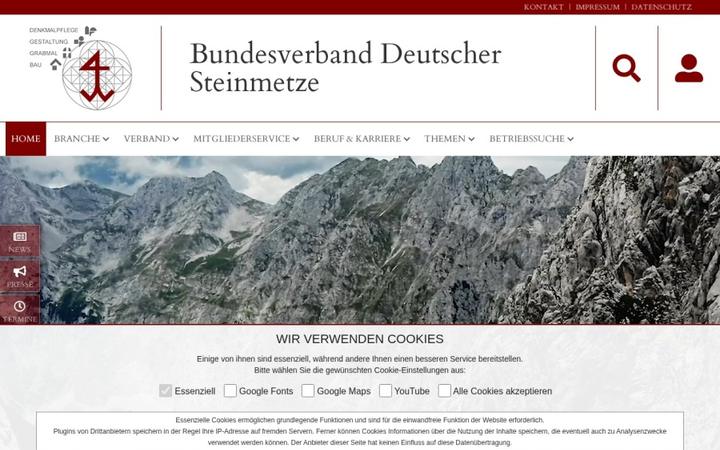 Website-Vorschau: Bundesverband Deutscher Steinmetze