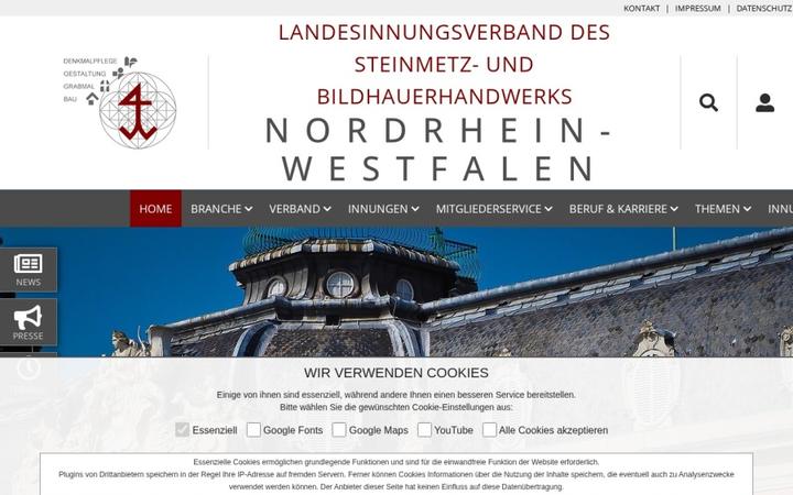 Website-Vorschau: Steinmetzverband NRW