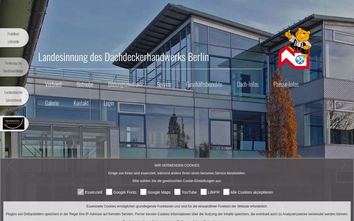 Website-Vorschau: Dachdeckerinnung Berlin